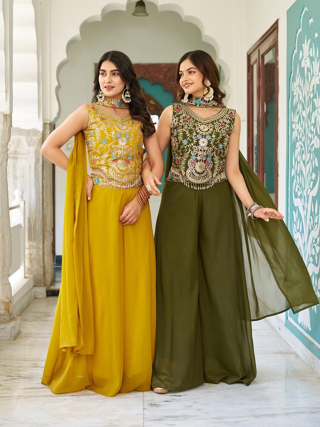 Ram 107 Mustard in Color Star Georgette Embroidery Work Salwar Suit . Festive Deal ₹2099. Delivery 4-6 Working Days. Shop now. | Jump Suits, Salwar suit, Casual Suits, Creative suits, Designer Suits, Palazzo Suits, Party Wear Suits, Patiala Suits, Straight Suits