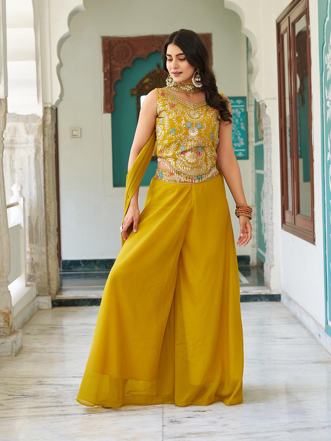 Ram 107 Mustard in Color Star Georgette Embroidery Work Salwar Suit . Festive Deal ₹2099. Delivery 4-6 Working Days. Shop now. | Jump Suits, Salwar suit, Casual Suits, Creative suits, Designer Suits, Palazzo Suits, Party Wear Suits, Patiala Suits, Straight Suits