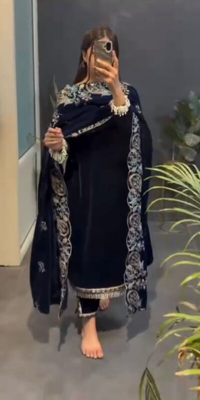 RTC 5935 Navy Blue in Viscose Velvet Lace Work Salwar Suit . Wedding, Party, Festive, Events, Get it for ₹2049. Delivery 4-6 Working Days. Shop now. | Lehenga, Bollywood Lehenga, Creative Lehenga, Designer Lehenga, Embroidered Lehenga, Party Wear Lehenga