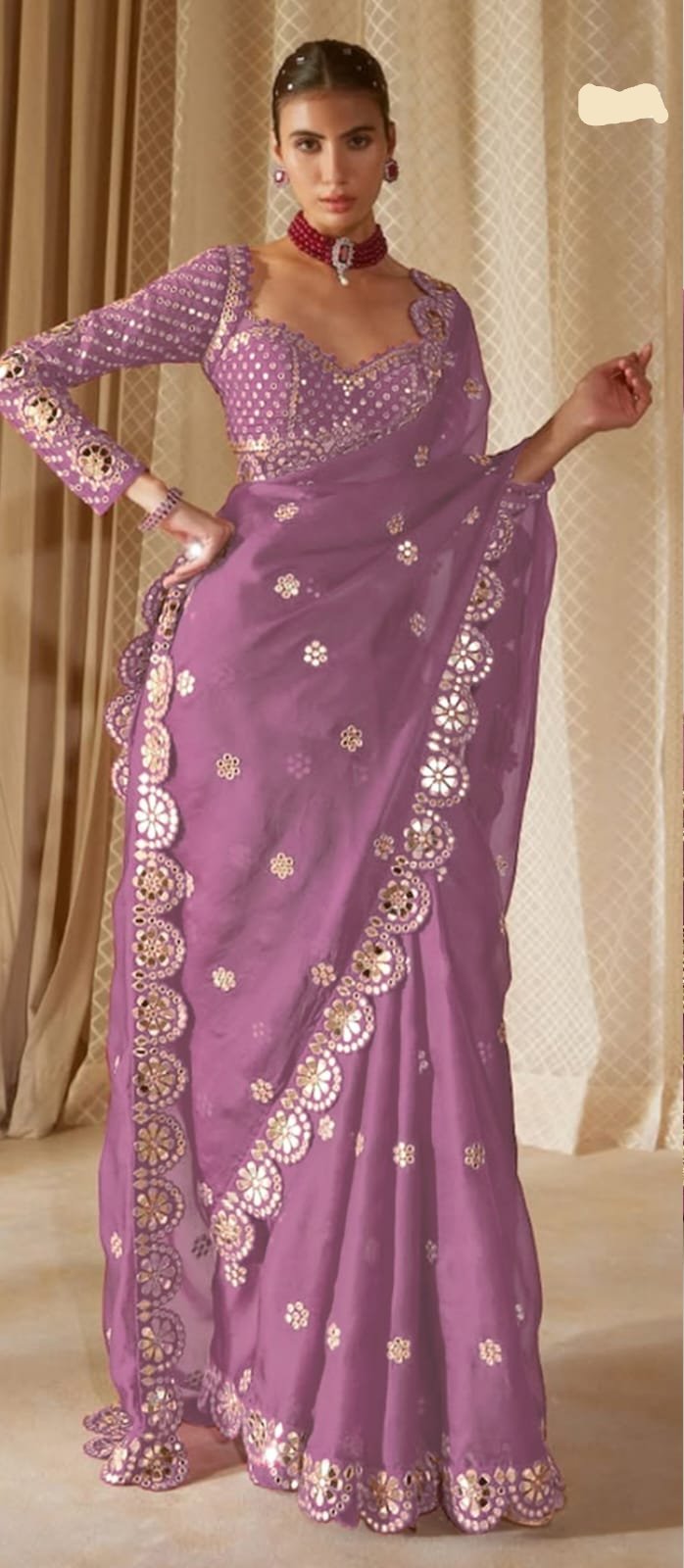 DF 3457 Onion Color Georgette Sequence Original Mirror Work Saree Casual, Wedding, Festive, Events . Expected Delivery 4-6 Working Days @2099/- only | Sarees, Bollywood Sarees, Creative Sarees, Designer Sarees, Embroidered Sarees, Ethnic Saree, Modern Digital sarees, Party Wear Sarees