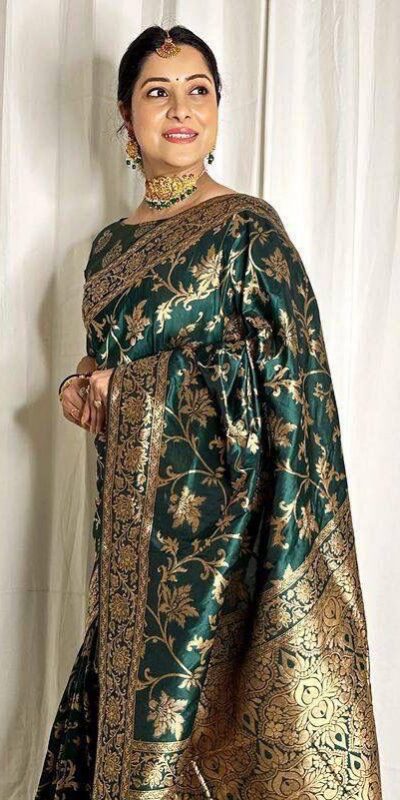 KP 6042 Peacock Green Color Soft Lichi Silk Saree with Lace Border & Lace Work. Get it for βΉ1399. Delivery 4-6 Working Days. Shop now. | Sarees, Bollywood Sarees, Creative Sarees, Designer Sarees, Embroidered Sarees, Ethnic Saree, Modern Digital sarees, Party Wear Sarees