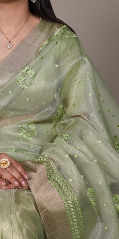 YNF 7402 Pista Color Poly Shimmer Saree with Embroidery Work. Wedding, Party, Festive Festive Deal ₹2499. Delivery 4-6 Working Days. Shop now. | Sarees, Bollywood Sarees, Creative Sarees, Designer Sarees, Embroidered Sarees, Ethnic Saree, Modern Digital sarees, Party Wear Sarees