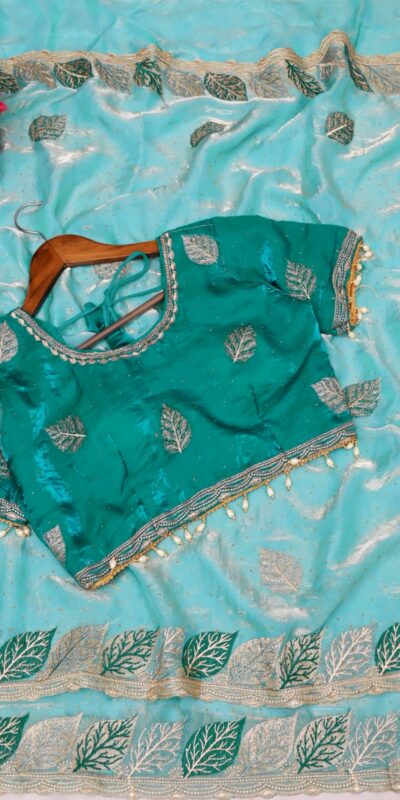 SC 1005 Sky Blue in Soft fandy Silk Embroidery Work & Lace Work Saree . Available at ₹2499 only. Delivery 4-6 Working Days. Shop now. | Sarees, Bollywood Sarees, Creative Sarees, Designer Sarees, Embroidered Sarees, Ethnic Saree, Modern Digital sarees, Party Wear Sarees