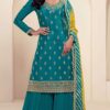 DS V 72961 Teal in Viscose Chinon Zari Work & Embroidery Work Salwar Suit . Special Price ₹2549. Delivery 4-6 Working Days. Shop now. | Jump Suits, Tops & Bottoms, Track Suits, Salwar suit, Casual Suits, Creative suits, Designer Suits, Palazzo Suits, Party Wear Suits, Patiala Suits, Straight Suits, Trendy Wear