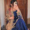 Royal Blue Chinon Sequences Work Salwar Suit