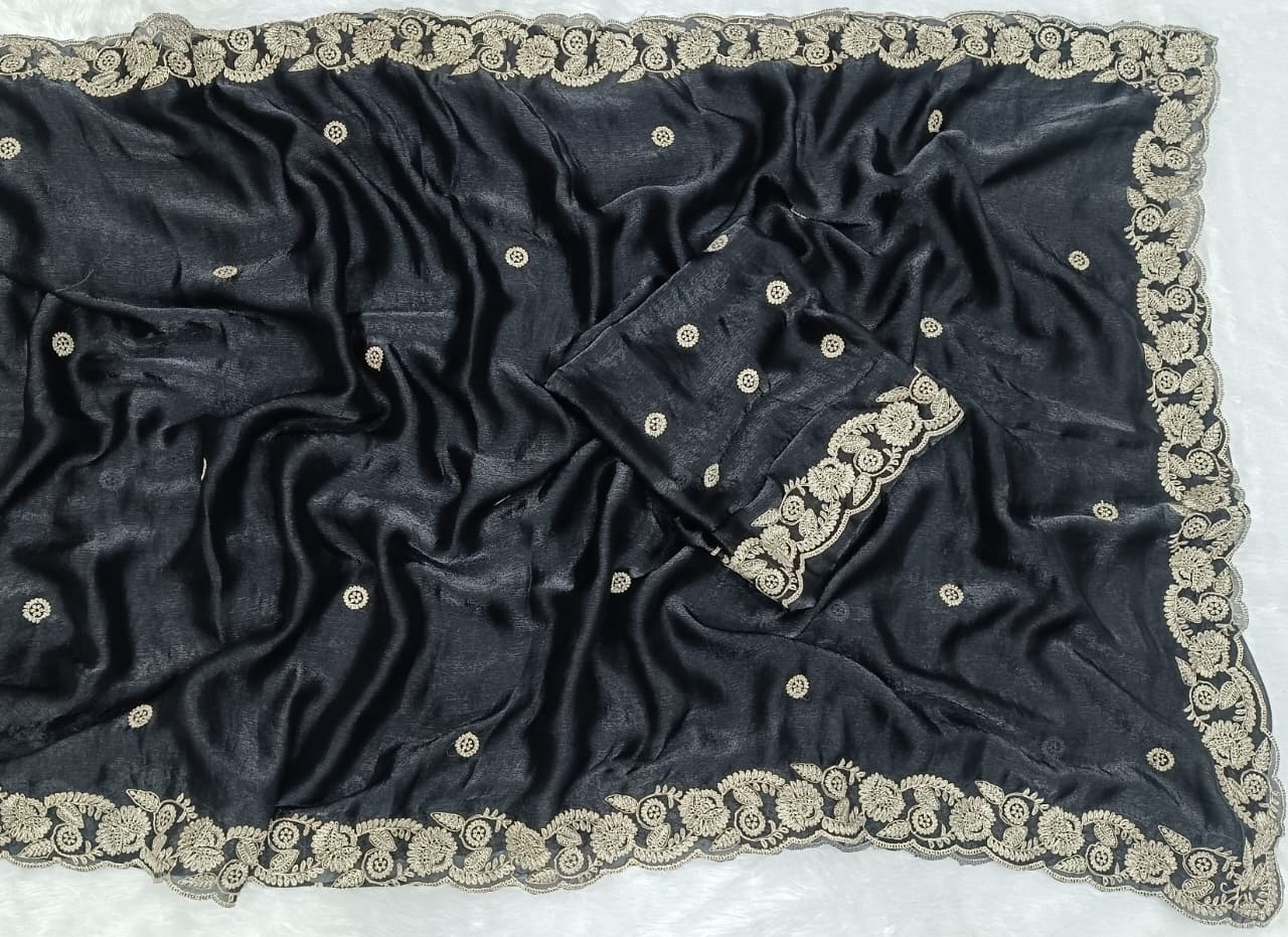 JR 655 Black Space Silk Saree Perfect for Wedding, Party, Pooja, Makar Sankranti, Temple Visit – . Affordable Price ₹1999. Delivery 4-6 Working Days | Sarees, Bollywood Sarees, Creative Sarees, Designer Sarees, Embroidered Sarees, Ethnic Saree, Modern Digital sarees, Party Wear Sarees