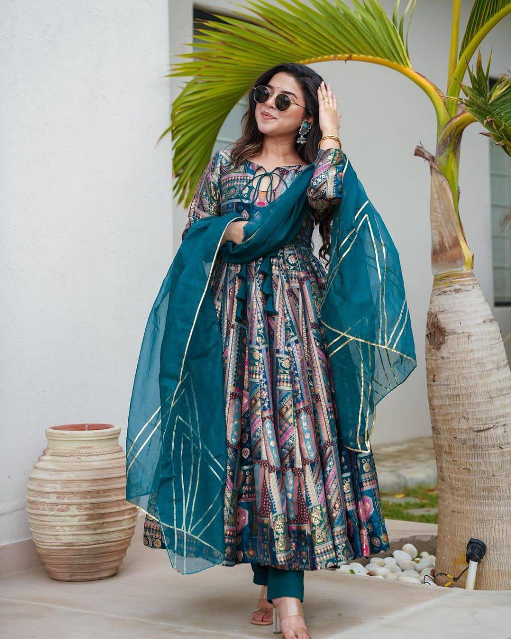 GAC 5001 Blue Color Chinnon Salwar Suit with Lace Border & Lace Work. Best Price ₹1799. Delivery 4-6 Working Days. Shop now. | Jump Suits, Tops & Bottoms, Track Suits, Salwar suit, Casual Suits, Creative suits, Designer Suits, Palazzo Suits, Party Wear Suits, Patiala Suits, Straight Suits, Trendy Wear