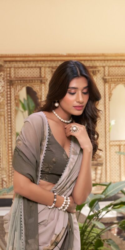 YNF 7038 Coffee Color Weightless Marbal Floral Printed Lace Border Saree Casual, Wedding, Festive, Events . Expected Delivery 4-6 Working Days @1549/- only | Sarees, Bollywood Sarees, Creative Sarees, Designer Sarees, Embroidered Sarees, Ethnic Saree, Modern Digital sarees, Party Wear Sarees