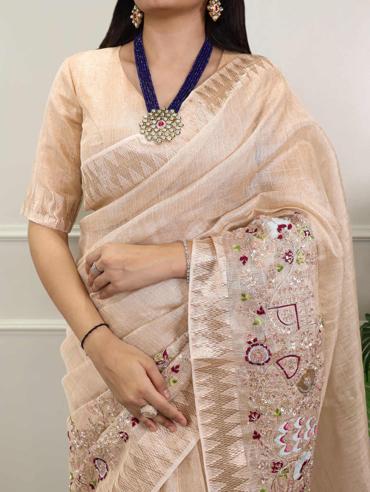 YNF 7401 Cream in Zari Kota Tissue Zari Work & Embroidery Work Saree . Get it for ₹3199. Delivery 4-6 Working Days. Shop now. | Sarees, Bollywood Sarees, Creative Sarees, Designer Sarees, Embroidered Sarees, Ethnic Saree, Modern Digital sarees, Party Wear Sarees