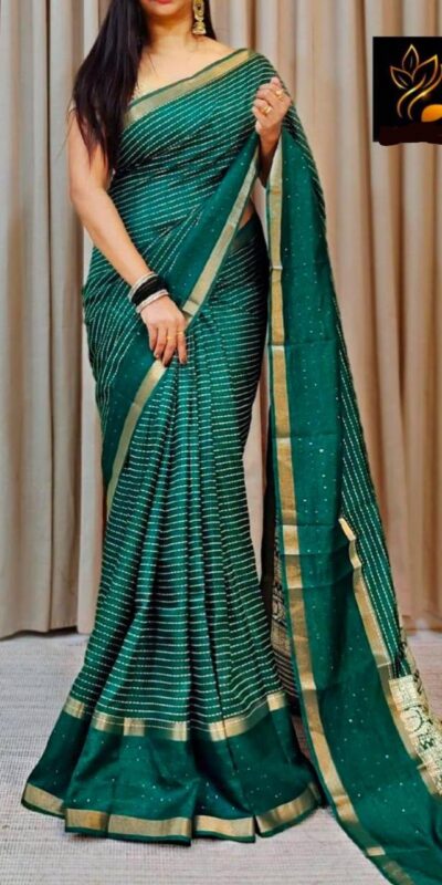 MS 458 Green in Dola Silk Lace Border & Sequins Work Saree . Affordable Price ₹1349. Delivery 4-6 Working Days. Shop now. | Sarees, Bollywood Sarees, Creative Sarees, Designer Sarees, Embroidered Sarees, Ethnic Saree, Modern Digital sarees, Party Wear Sarees