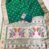 MB 2 Green Paithani Silk Saree with Lace Work & Zari Work. Introductory Price ₹2049. Delivery 4-6 Working Days. Shop now. | Sarees, Bollywood Sarees, Creative Sarees, Designer Sarees, Embroidered Sarees, Ethnic Saree, Modern Digital sarees, Party Wear Sarees