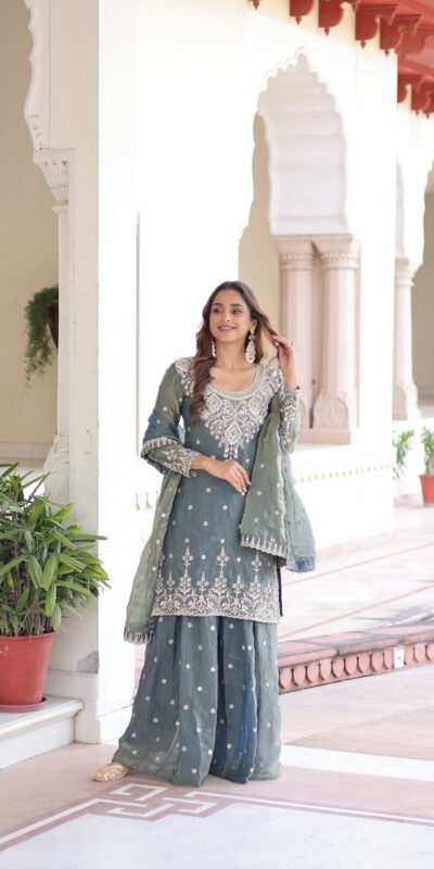 KA 1211 Grey Fandy Silk Salwar Suit Perfect for Wedding, Party, Sangeet, Haldi, Ethnic Day – . Festive Deal ₹2549. Delivery 4-6 Working Days. Shop now. | Jump Suits, Tops & Bottoms, Track Suits, Salwar suit, Casual Suits, Creative suits, Designer Suits, Palazzo Suits, Party Wear Suits, Patiala Suits, Straight Suits, Trendy Wear