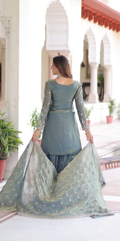KA 1211 Grey Fandy Silk Salwar Suit Perfect for Wedding, Party, Sangeet, Haldi, Ethnic Day – . Festive Deal ₹2549. Delivery 4-6 Working Days. Shop now. | Jump Suits, Tops & Bottoms, Track Suits, Salwar suit, Casual Suits, Creative suits, Designer Suits, Palazzo Suits, Party Wear Suits, Patiala Suits, Straight Suits, Trendy Wear