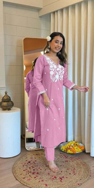 Lavender Rayon Wed Lakhnavi  Style Work Salwar Suit