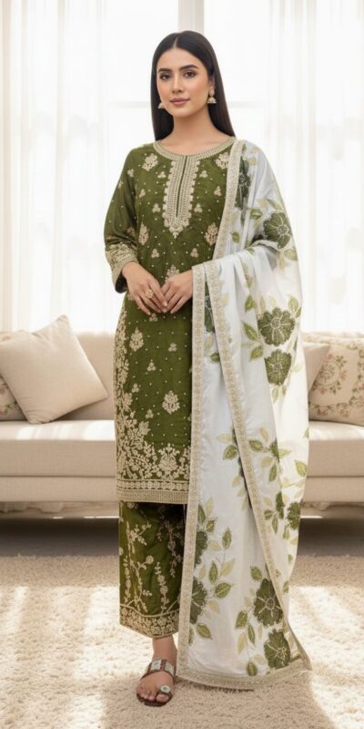 SRK 5315 Mahendi Organza SILK Salwar Suit Perfect for Wedding, Party, Lohri, Ethnic Day, Eid – . Affordable Price ₹2499. Delivery 4-6 Working Days. | Jump Suits, Tops & Bottoms, Track Suits, Salwar suit, Casual Suits, Creative suits, Designer Suits, Palazzo Suits, Party Wear Suits, Patiala Suits, Straight Suits, Trendy Wear