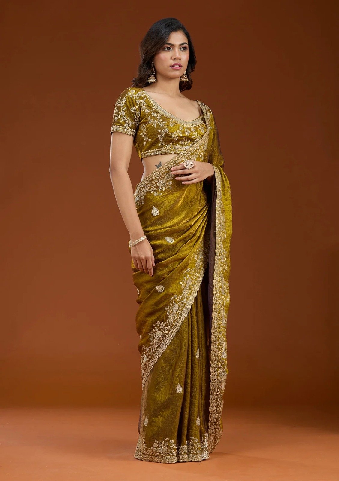 E BT 438 Mustard in Fandy Satin Silk mbroidery Work & Zari Work Saree. Special Price ₹1949. Delivery 4-6 Working Days. Shop now. | Sarees, Bollywood Sarees, Creative Sarees, Designer Sarees, Embroidered Sarees, Ethnic Saree, Modern Digital sarees, Party Wear Sarees