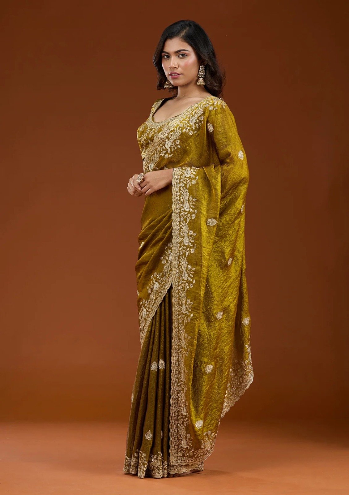 E BT 438 Mustard in Fandy Satin Silk mbroidery Work & Zari Work Saree. Special Price ₹1949. Delivery 4-6 Working Days. Shop now. | Sarees, Bollywood Sarees, Creative Sarees, Designer Sarees, Embroidered Sarees, Ethnic Saree, Modern Digital sarees, Party Wear Sarees