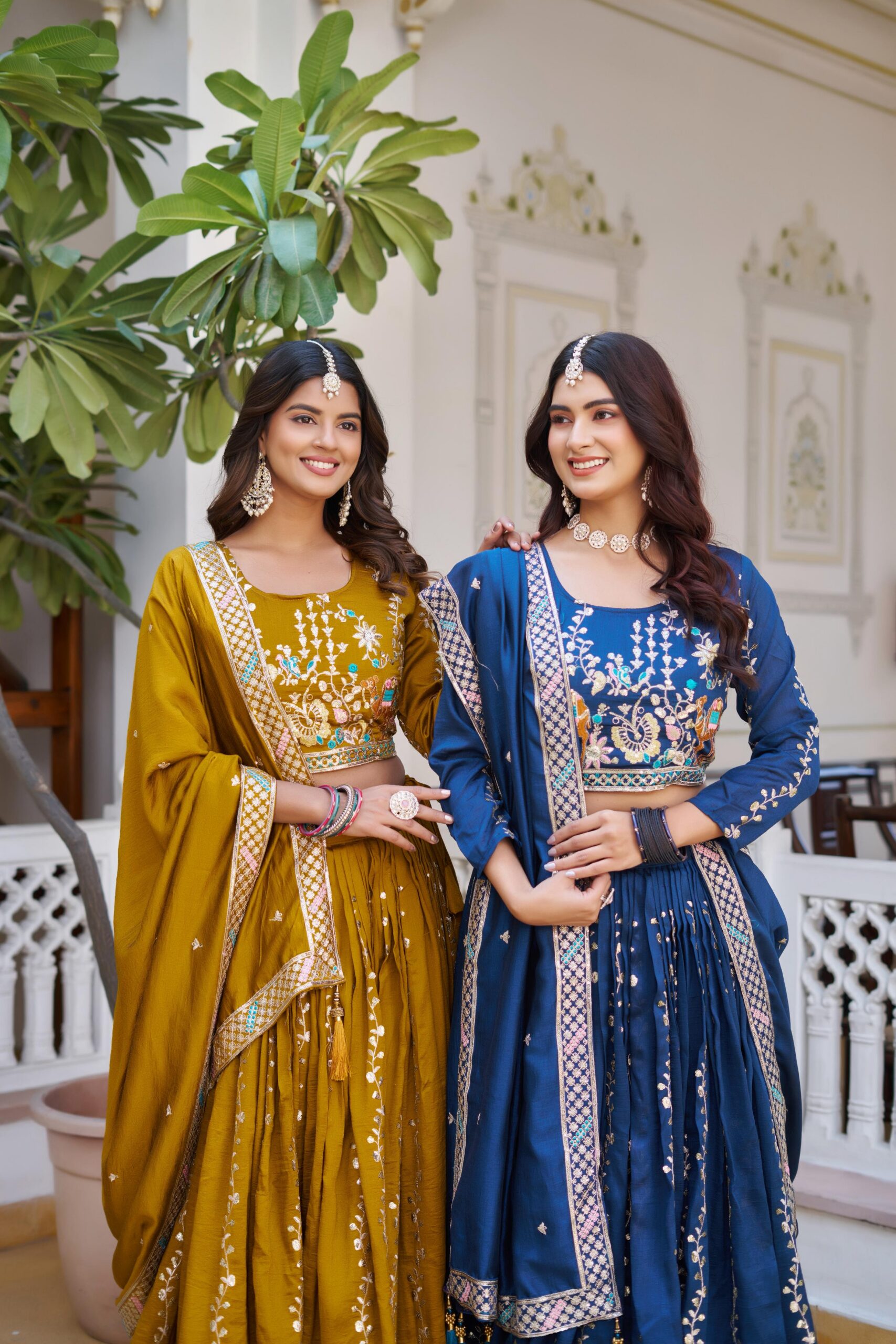 Ram 150 Navy Blue Color Vichitra Lehenga Choli with Embroidery Work. Grab it for ₹3049. Delivery 4-6 Working Days. Shop now. | Lehenga, Bollywood Lehenga, Creative Lehenga, Designer Lehenga, Embroidered Lehenga, Party Wear Lehenga