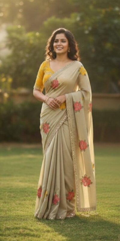 BT 1305 Off White Viscose Rangoli Saree Perfect for Wedding, Party, Family Gatherings, Temple Visit, Diwali – . Get it for ₹1849. Delivery 4-6 Wor | Sarees, Bollywood Sarees, Creative Sarees, Designer Sarees, Embroidered Sarees, Ethnic Saree, Modern Digital sarees, Party Wear Sarees