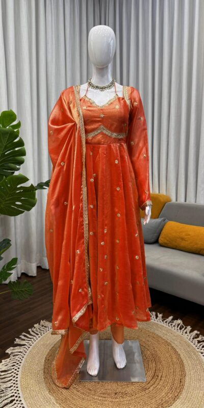 RTC 5936 Orange Fendy Silk Salwar Suit with Lace Work. Wedding, Party, Festive, Events Exclusive Offer ₹2149. Delivery 4-6 Working Days. Shop now. | Jump Suits, Tops & Bottoms, Track Suits, Salwar suit, Casual Suits, Creative suits, Designer Suits, Palazzo Suits, Party Wear Suits, Patiala Suits, Straight Suits, Trendy Wear
