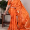 YNF 7904 Orange Color Roop Silk Zari Weaving Work Saree Casual, Wedding, Festive, Events . Expected Delivery  4-6 Working Days @1749/- only                                                                                | Sarees, Bollywood Sarees, Creative Sarees, Designer Sarees, Embroidered Sarees, Ethnic Saree, Modern Digital sarees, Party Wear Sarees