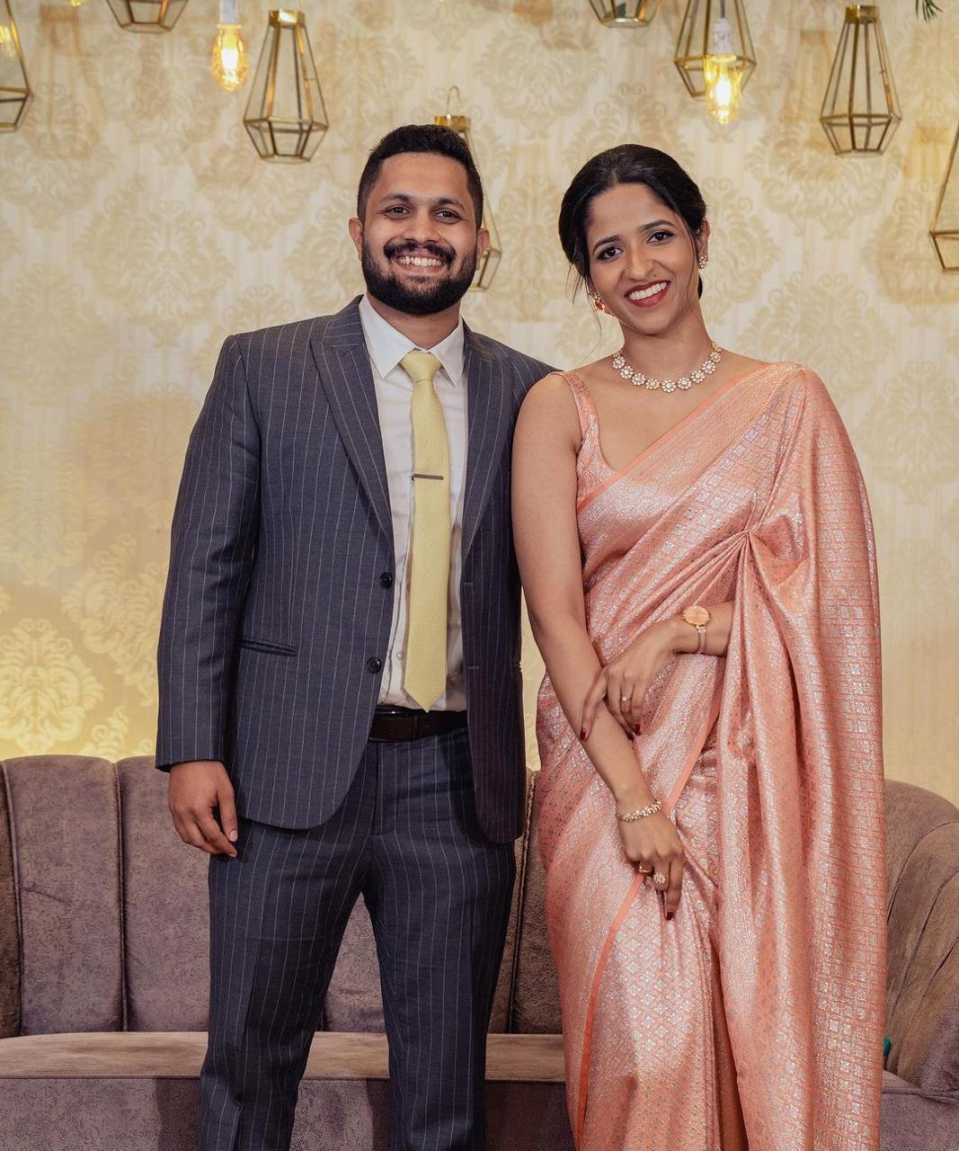 Peach Soft Lichi Silk Rich Pallu On All Over Saree - Image 6