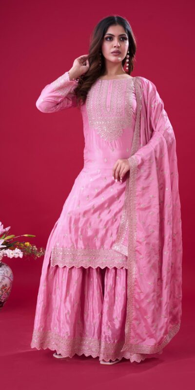 ZF 5006 Pink Color Chinon Silk Sequence Work Salwar Suit Casual, Wedding, Festive, Events . Expected DeliveryΒ 4-6 Working Days @2149/- onlyΒ Β Β | Jump Suits, Salwar suit, Casual Suits, Creative suits, Designer Suits, Palazzo Suits, Party Wear Suits, Patiala Suits, Straight Suits