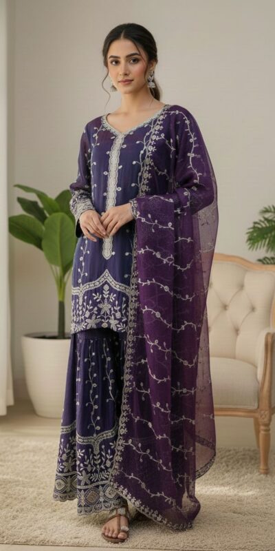 SSR 533 Purple Color Fendy Silk Salwar Suit with Embroidery Work. Affordable Price ₹2149. Delivery 4-6 Working Days. Shop now. | Jump Suits, Salwar suit, Casual Suits, Creative suits, Designer Suits, Palazzo Suits, Party Wear Suits, Patiala Suits, Straight Suits