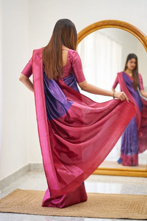 KPR 177 Purple in Soft Lichi Silk Jacquard Work Designer Work Saree . Now at just ₹1449. Delivery 4-6 Working Days. Shop now. | Sarees, Bollywood Sarees, Creative Sarees, Designer Sarees, Embroidered Sarees, Ethnic Saree, Modern Digital sarees, Party Wear Sarees