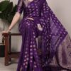 YNF 7904 Purple Color Roop Silk Zari Weaving Work Saree Casual, Wedding, Festive, Events . Expected Delivery  4-6 Working Days @1749/- only                                                                                | Sarees, Bollywood Sarees, Creative Sarees, Designer Sarees, Embroidered Sarees, Ethnic Saree, Modern Digital sarees, Party Wear Sarees