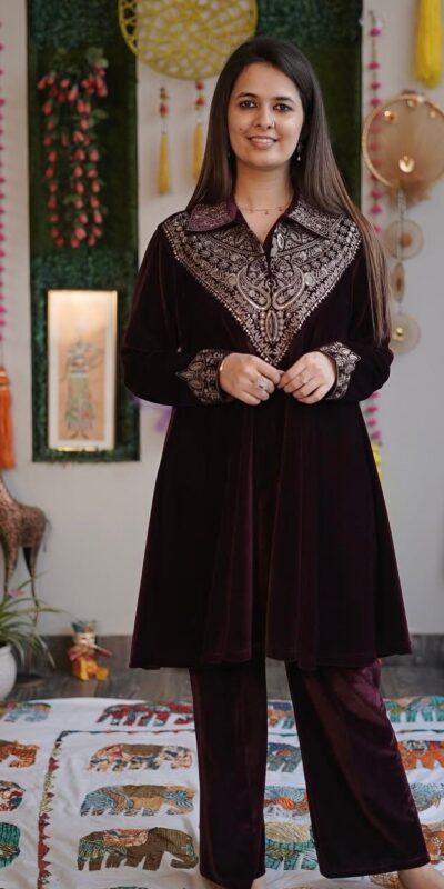 BE 413 Purple Color Velvet Salwar Suit with Embroidery Work. Wedding, Party, Festive, Events, Special Price βΉ1799. Delivery 4-6 Working Days. Shop now. | Jump Suits, Tops & Bottoms, Track Suits, Salwar suit, Casual Suits, Creative suits, Designer Suits, Palazzo Suits, Party Wear Suits, Patiala Suits, Straight Suits, Trendy Wear