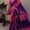 YNF 7032 Purple in Weightless Marbal Lace Work & Lace Border Saree . Grab it for ₹1549. Delivery 4-6 Working Days. Shop now. | Sarees, Bollywood Sarees, Creative Sarees, Designer Sarees, Embroidered Sarees, Ethnic Saree, Modern Digital sarees, Party Wear Sarees