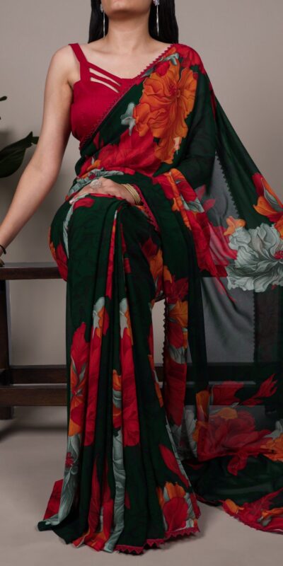 YNF 7032 Red in Weightless Marbal Lace Work & Lace Border Saree . Grab it for βΉ1549. Delivery 4-6 Working Days. Shop now. | Sarees, Bollywood Sarees, Creative Sarees, Designer Sarees, Embroidered Sarees, Ethnic Saree, Modern Digital sarees, Party Wear Sarees