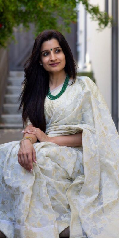 KPR 222 White in Color Soft Lichi Silk. Designer Work Saree Available at ₹1399 only. Delivery 4-6 Working Days. Shop now. | Sarees, Bollywood Sarees, Creative Sarees, Designer Sarees, Embroidered Sarees, Ethnic Saree, Modern Digital sarees, Party Wear Sarees