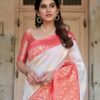 KPR 126 White in Red Soft Lichi Silk Designer Work Saree . Wedding, Party, Festive, Events, Affordable Price ₹1499. Delivery 4-6 Working Days. Shop now. | Sarees, Bollywood Sarees, Creative Sarees, Designer Sarees, Embroidered Sarees, Ethnic Saree, Modern Digital sarees, Party Wear Sarees