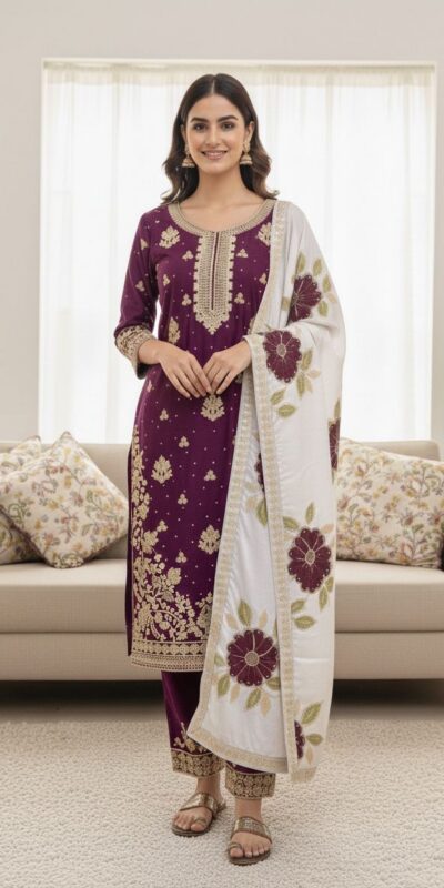 SRK 5315 Wine Organza SILK Salwar Suit Perfect for Wedding, Party, Lohri, Ethnic Day, Eid – . Affordable Price ₹2499. Delivery 4-6 Working Days. | Jump Suits, Tops & Bottoms, Track Suits, Salwar suit, Casual Suits, Creative suits, Designer Suits, Palazzo Suits, Party Wear Suits, Patiala Suits, Straight Suits, Trendy Wear