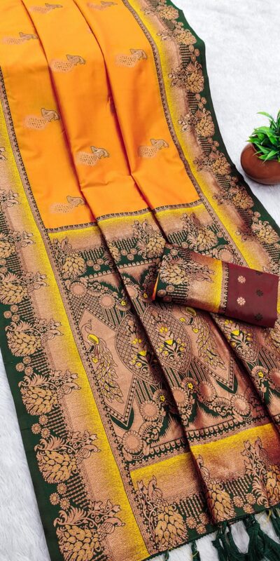 MB 1013 Yellow Color Paithani silk Saree with Zari Work & Lace Work. Festive Deal ₹2399. Delivery 4-6 Working Days. Shop now. | Sarees, Bollywood Sarees, Creative Sarees, Designer Sarees, Embroidered Sarees, Ethnic Saree, Modern Digital sarees, Party Wear Sarees