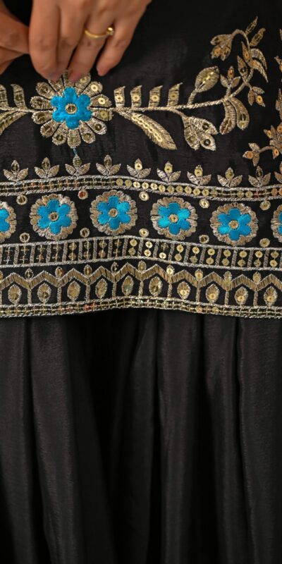 ND 5057 Black NC Vichitra Silk Salwar Suit with Embroidery Work. Special Price ₹2599. Delivery 4-6 Working Days. Shop now. | Jump Suits, Salwar suit, Casual Suits, Creative suits, Designer Suits, Palazzo Suits, Party Wear Suits, Patiala Suits, Straight Suits