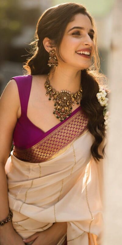 KPR 235 Off White Soft Lichi Silk Saree Perfect for Wedding, Party, Raksha Bandhan, Sangeet, Eid – . Get it for ₹1449. Delivery 4-6 Working Days. | Sarees, Bollywood Sarees, Creative Sarees, Designer Sarees, Embroidered Sarees, Ethnic Saree, Modern Digital sarees, Party Wear Sarees