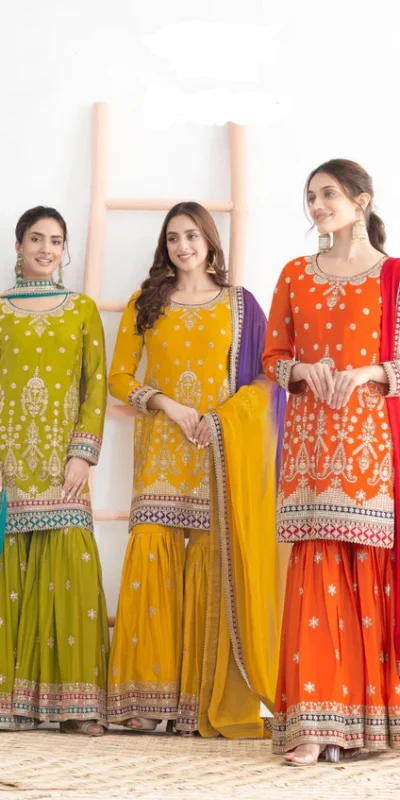 FC 726 Orange Chinon Salwar Suit Perfect for Wedding, Party, Ethnic Day, Makar Sankranti, Cultural Events – . Best Price ₹3049. Delivery 4-6 Working | Jump Suits, Salwar suit, Casual Suits, Creative suits, Designer Suits, Palazzo Suits, Party Wear Suits, Patiala Suits, Straight Suits