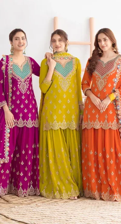 FC 725 Rani Pink Chinon Salwar Suit Perfect for Wedding, Party, Ethnic Day, Makar Sankranti, Cultural Events – . Best Price ₹3049. Delivery 4-6 Working | Jump Suits, Salwar suit, Casual Suits, Creative suits, Designer Suits, Palazzo Suits, Party Wear Suits, Patiala Suits, Straight Suits