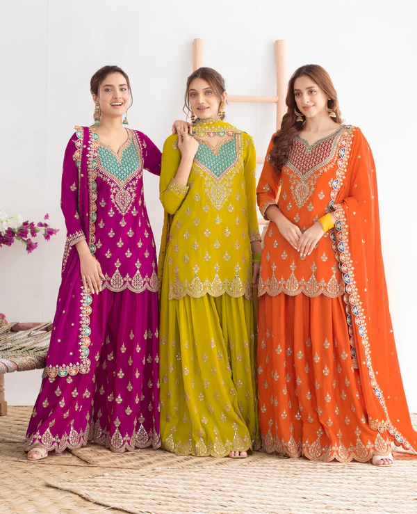 WW G 6000 Green Viscous Chinon Salwar Suit with Lace Work & Embroidery Work. Exclusive Offer ₹2499. Delivery 4-6 Working Days. Shop now. | Jump Suits, Salwar suit, Casual Suits, Creative suits, Designer Suits, Palazzo Suits, Party Wear Suits, Patiala Suits, Straight Suits