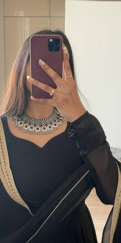 FB L226 Black Faux Georgette Gown Perfect for Wedding, Party, Makar Sankranti, Karwa Chauth, Ethnic Day – . Now at just ₹1799. Delivery 4-6 Working D | Gowns, Bollywood Gowns, Creative Gowns, Designer Gowns, Embroidered Gowns, Party Wear Gowns