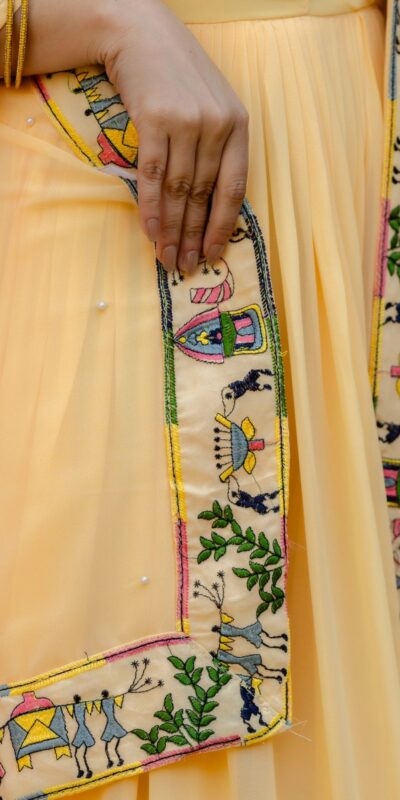 RR 41 Yellow Faux Georgette Gown Perfect for Wedding, Party, Makar Sankranti, Karwa Chauth, Ethnic Day – . Now at just ₹2599. Delivery 4-6 Working D | Gowns, Bollywood Gowns, Creative Gowns, Designer Gowns, Embroidered Gowns, Party Wear Gowns