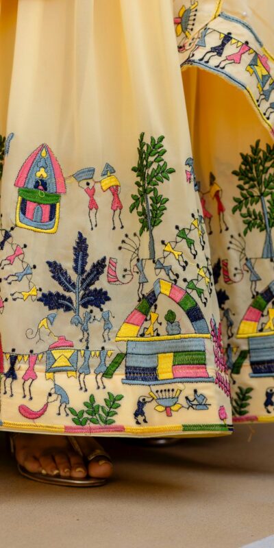 RR 41 Yellow Faux Georgette Gown Perfect for Wedding, Party, Makar Sankranti, Karwa Chauth, Ethnic Day – . Now at just ₹2599. Delivery 4-6 Working D | Gowns, Bollywood Gowns, Creative Gowns, Designer Gowns, Embroidered Gowns, Party Wear Gowns