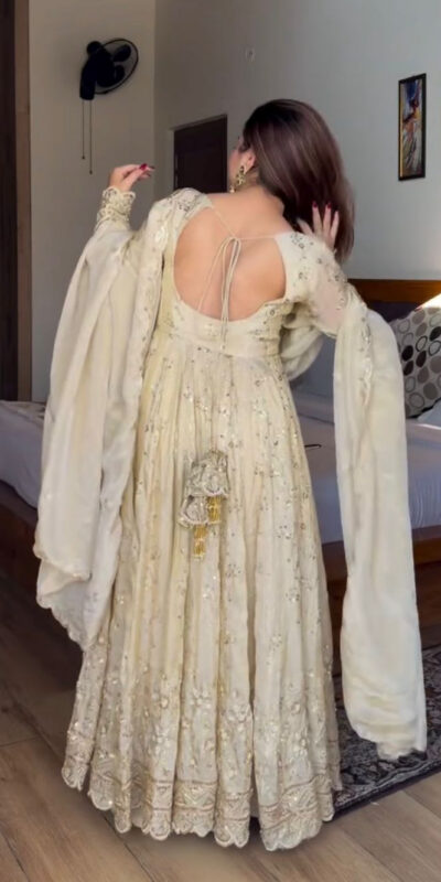 WW 1253 Cream Color Chinon Silk Sequence Lace Work Gown. Online Affordable Price ₹2549. Delivery 4-6 Working Days. Shop now. | Gowns, Bollywood Gowns, Creative Gowns, Designer Gowns, Embroidered Gowns, Party Wear Gowns