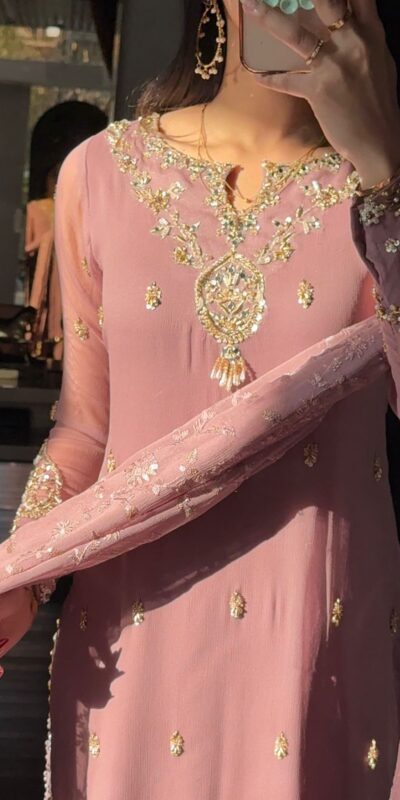 SRK 5328 Onion Color Dual Tone Star Georgette Salwar Suit with Embroidery Work. Affordable Price ₹1949. Delivery 4-6 Working Days. Shop now. | Jump Suits, Salwar suit, Casual Suits, Creative suits, Designer Suits, Palazzo Suits, Party Wear Suits, Patiala Suits, Straight Suits