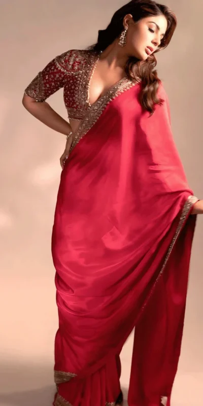 NC 5514 Red Soft Rangoli Silk Saree with Embroidery Work & Lace Work. Special Price ₹1949. Delivery 4-6 Working Days. Shop now. | Sarees, Bollywood Sarees, Creative Sarees, Designer Sarees, Embroidered Sarees, Ethnic Saree, Modern Digital sarees, Party Wear Sarees