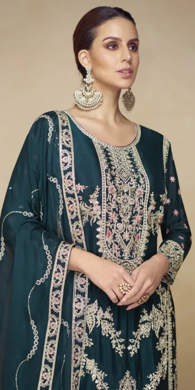 FC 717 Teall Viscous Chinon Salwar Suit with Lace Work & Embroidery Work. Exclusive Offer ₹2549. Delivery 4-6 Working Days. Shop now. | Jump Suits, Salwar suit, Casual Suits, Creative suits, Designer Suits, Palazzo Suits, Party Wear Suits, Patiala Suits, Straight Suits