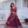KA 5067 Maroon in Fendi Silk Embroidery Work & Zari Work Lehenga Choli . Affordable Price ₹3049. Delivery 4-6 Working Days. Shop now. | Lehenga, Bollywood Lehenga, Creative Lehenga, Designer Lehenga, Embroidered Lehenga, Party Wear Lehenga